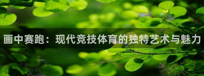看球通体育下载：画中赛跑：现代竞技体育的独特艺术与魅力